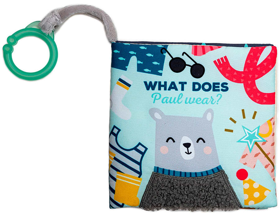 Книжка-іграшка Taf Toys для коляски колекції «Полярне сяйво» - ЩО НАДІНЕ ВЕДМЕДИК ПОЛ (12605)