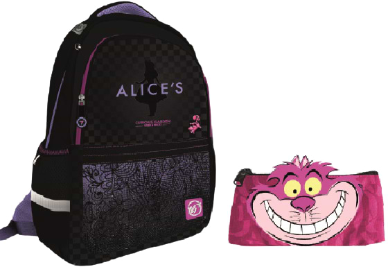 Рюкзак школьный YES S-53_Collection Alice in Wonderland 2 пр. (558601)