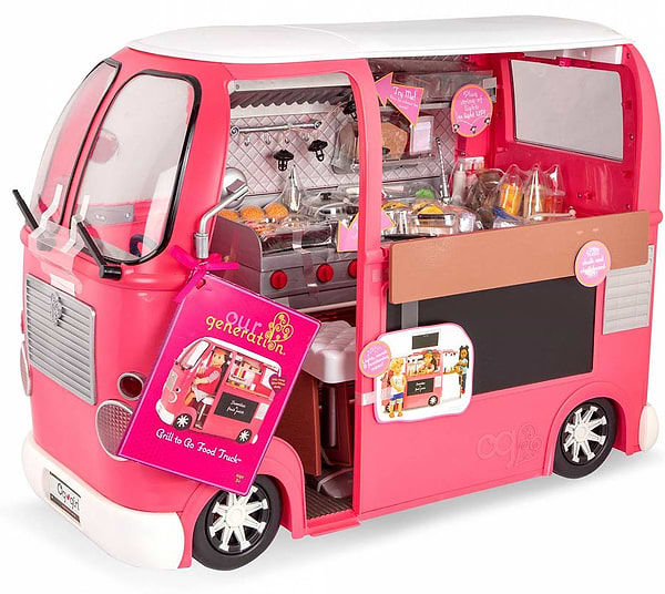 Фото - Транспорт для ляльки Our Generation Продуктовий Фургон Рожевий (BD37969Z)