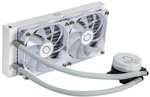 Фото - Водяна система охолодження Cooler Master MasterLiquid 240L Core ARGB White (MLW-D24M-A18PZ-RW)