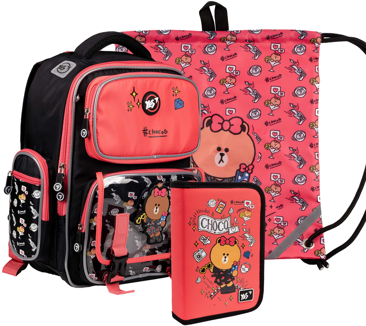 Рюкзак школьный YES S-101 Collection Line Friends (559787) - Фото 1