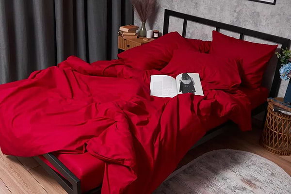 Фото - Комплект постельного белья Moon&Star Бязь Gold Люкс «Cherry Red» 143х210 см нав. 4х50х70 (MS-820003133)