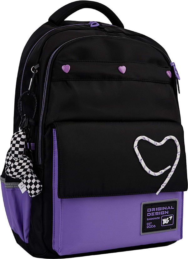 Фото - Рюкзак школьный YES TS-48 Purple Hearts (559923)