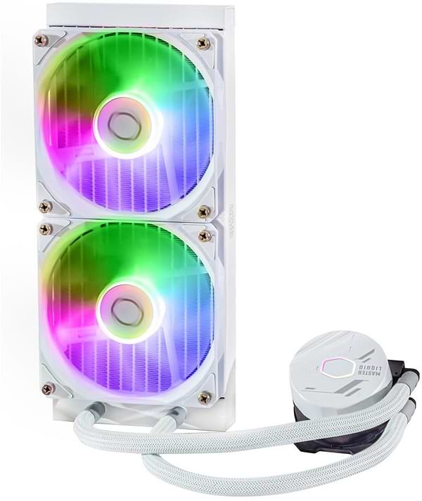 Фото - Водяна система охолодження Cooler Master MasterLiquid 240L Core ARGB White (MLW-D24M-A18PZ-RW)