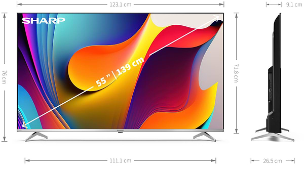 Фото - Телевизор Sharp 4T-C55FP1EL2AB