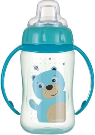 Поїльник-непроливайка дитячий Canpol babies Навчальний Cute Animals ведмежа, з силіконовим носиком, 320 мл. (56/512_tur)