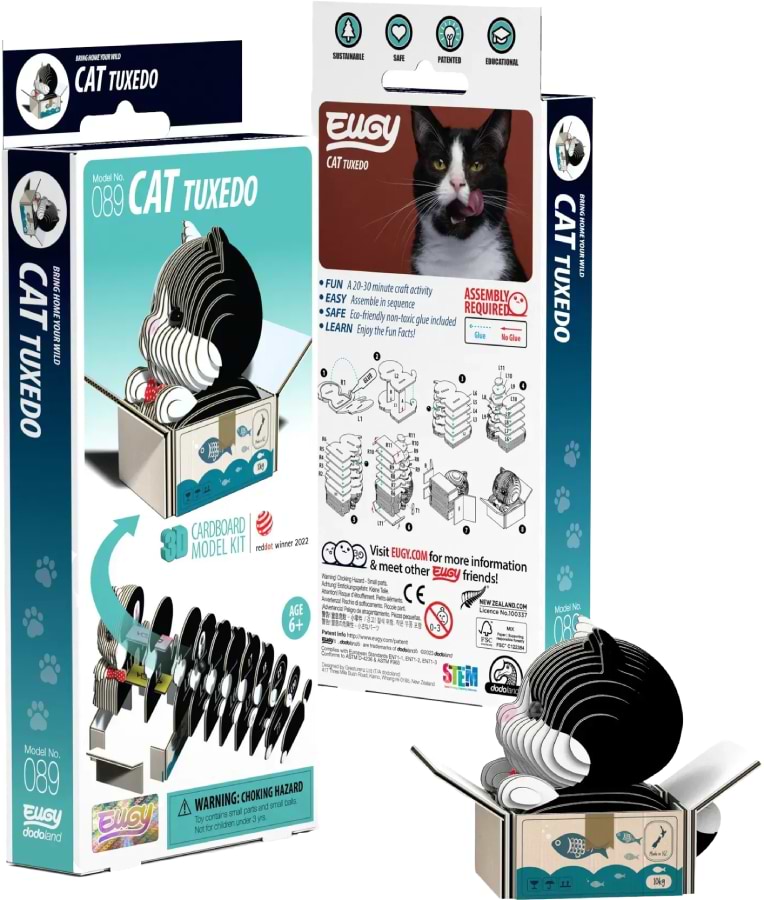 3D пазли EUGY Зоопарк: Кошеня чорно-біле (XEG-089)