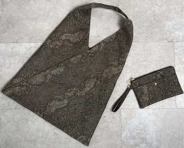 Фото - Шопер ART KNIT Python коричнева 50x60 см (037896)