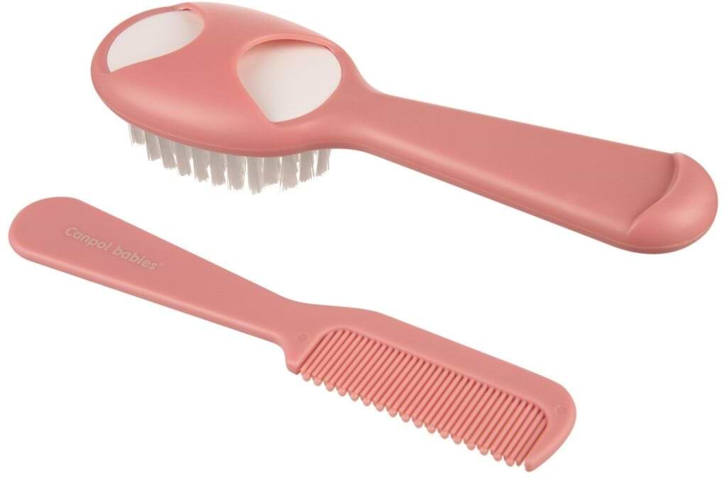 Набор расчесок для детских волос Canpol babies розовая (56/160_pin)