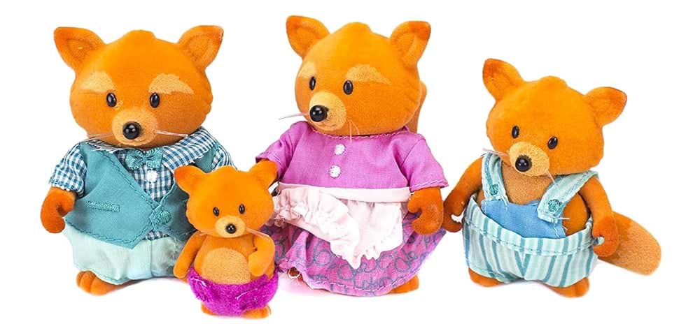 Коллекционные фигурки Li'l Woodzeez Семья Лисичек (6483)