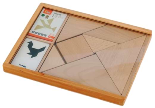 Головоломка Viga Toys Дерев'яний танграм 7 ел. (56301)