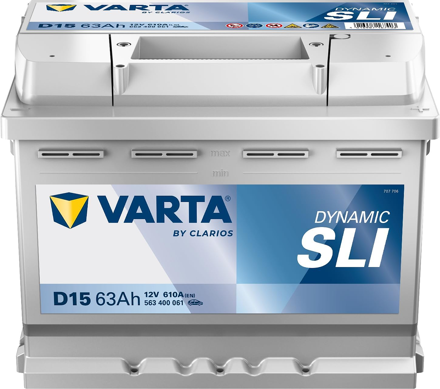 Акумулятор для ДБЖ Varta Dynamic SLI 12В 63Аг 610А R+ (563400061)