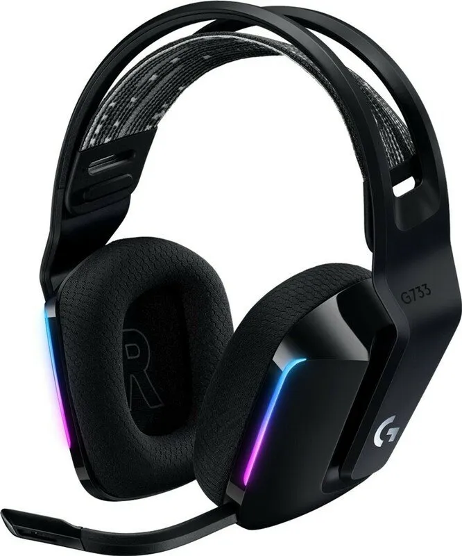 Гарнітура бездротова ігрова Logitech G733 Black (981-000864) - Фото 1