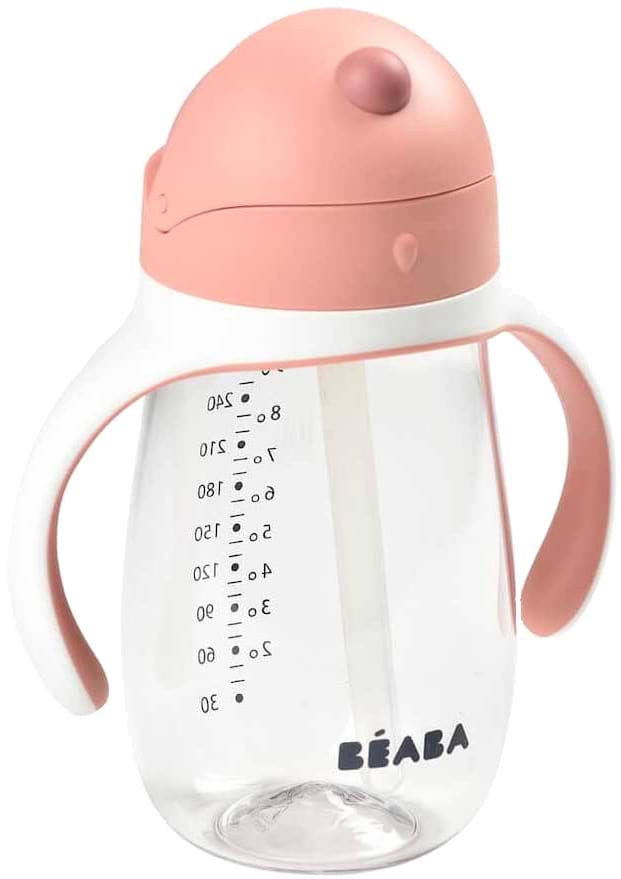 Поїльник-непроливайка дитячий Beaba з трубочкою 300 мл Old Pink (913480)