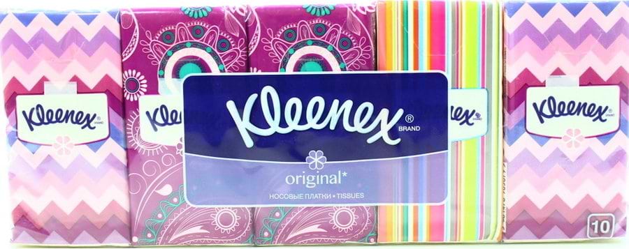 Салфетки гигиенические сухие Kleenex Original 10 шт. (5901478905192) - Фото 1