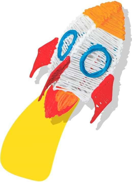 Фото - 3D-ручка 3Doodler Start Plus базовий набір Креатив 72 стрижня (SPLUS)