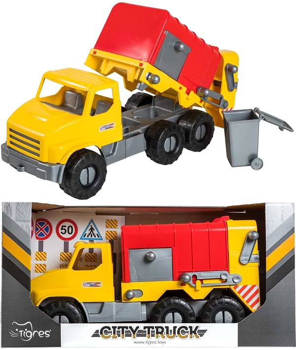 Фото - Наземна спецтехніка Tigres Авто "City Truck" сміттєвоз в коробці (39369
