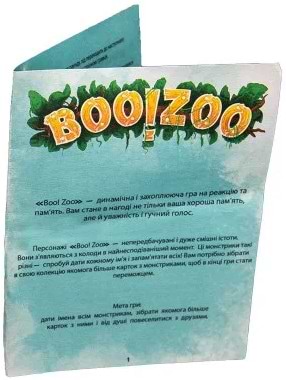 Фото - Настільна гра (8+) Strateg "BOO!ZOO", укр (30219)