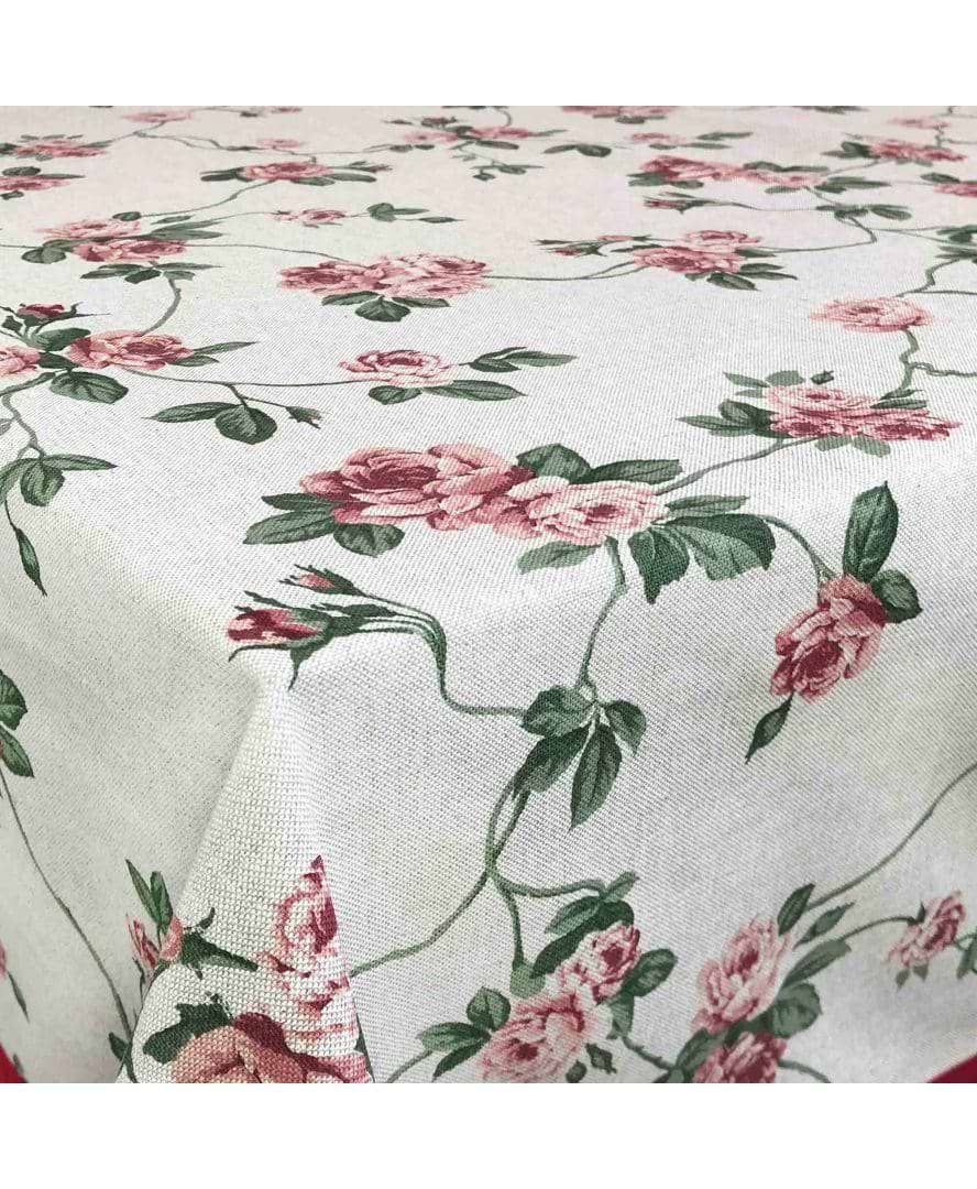 Скатертина квадратна Прованс з кантом Глорія Квіти 136х136 см (014642)