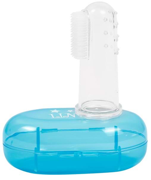 Фото - Зубная щетка мануальная детская Lindo в  футляре, голубая (Pk 073 гол)