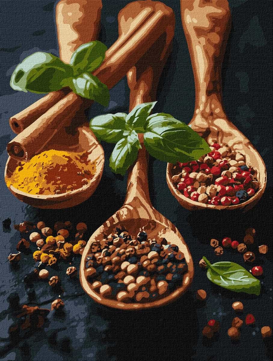 Картина за номерами Ideyka Витончені спеції 30х40 см (KHO5689)