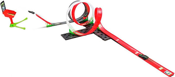 Фото - Ігровий набір Bburago GoGears Extreme «Надзвуковий запуск 3 в 1» (1 доріжка, 4 петлі, 1 інерц.машинка) (18-30533)