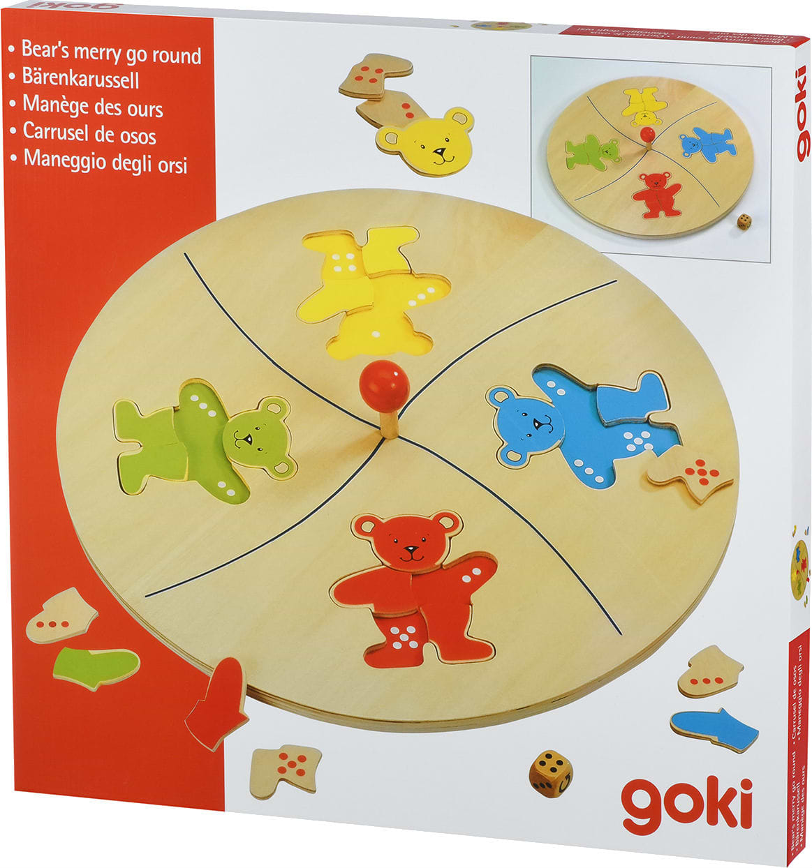 Настольная игра goki Веселые мишки (56941G) - Фото 1