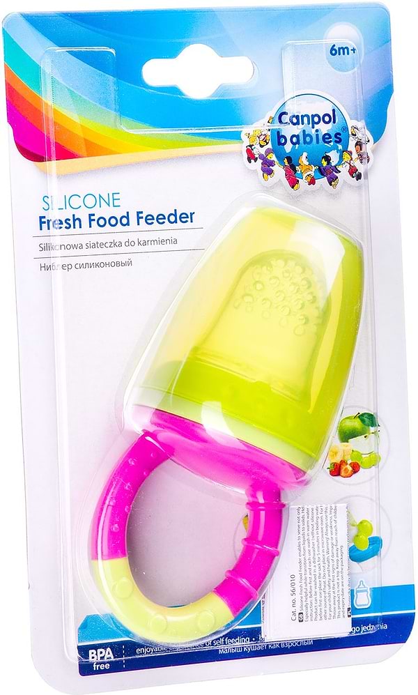 Фото - Ниблер детский Canpol babies Силиконовый для кормления, зеленый с розовым (56/010)