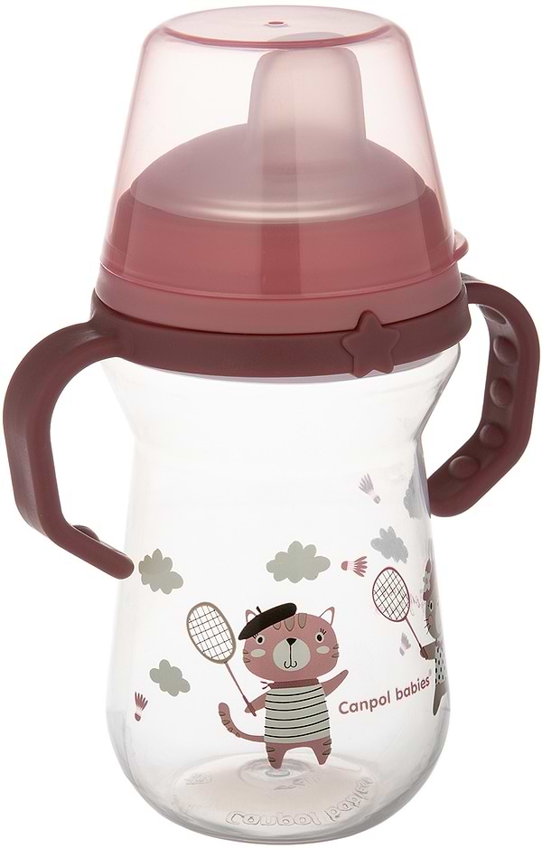 Фото - Поильник-непроливайка детский Canpol babies FirstCup 250 мл BONJOUR PARIS - розовая (56/613_pin)