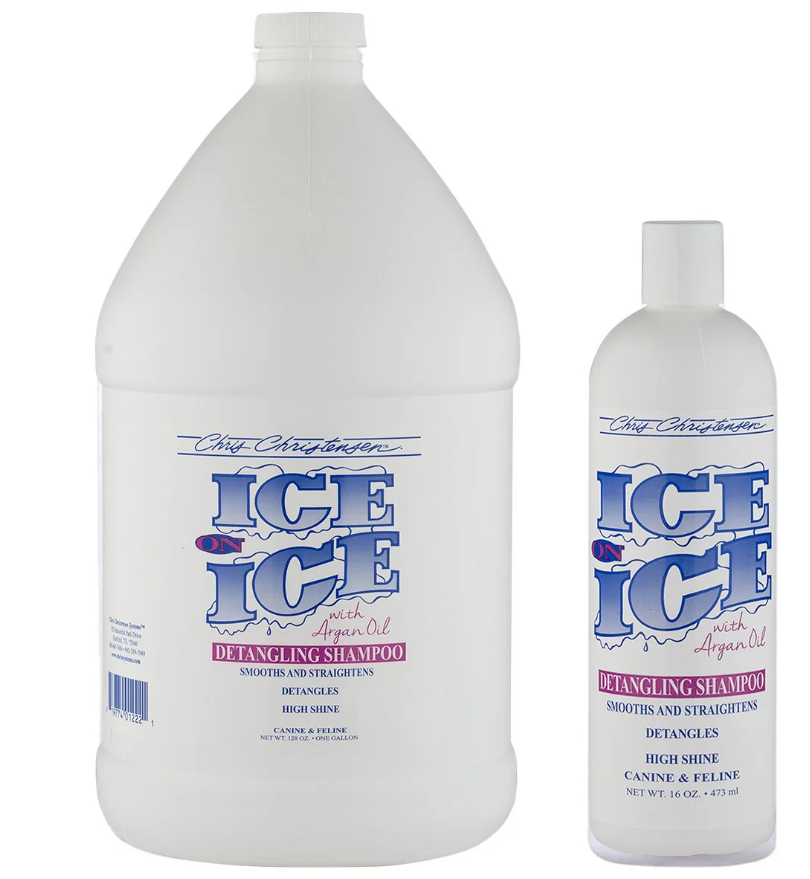 Шампунь для собак и кошек Chris Christensen Ice On Ice Shampoo восстанавливающий 473 мл (819774012214)