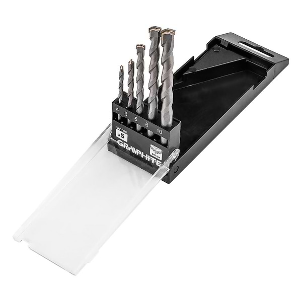 Фото - Набір свердел GRAPHITE 4-10 мм 5 шт. (56T215)
