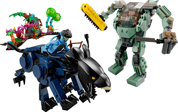 Фото - Конструктор LEGO Avatar Нейтири и Танатор против Куаритча в скафандре УМП (75571)