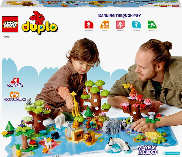 Фото - Конструктор LEGO DUPLO Town Дикие животные мира (10975)