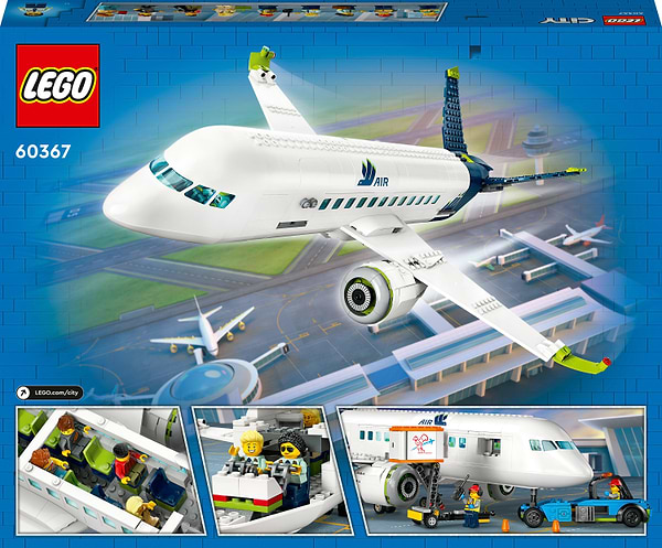 Фото - Конструктор LEGO City Пассажирский самолет (60367)