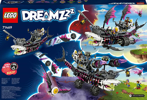 Фото - Конструктор LEGO DREAMZZZ Ужасающий корабль «Акула» (71469)