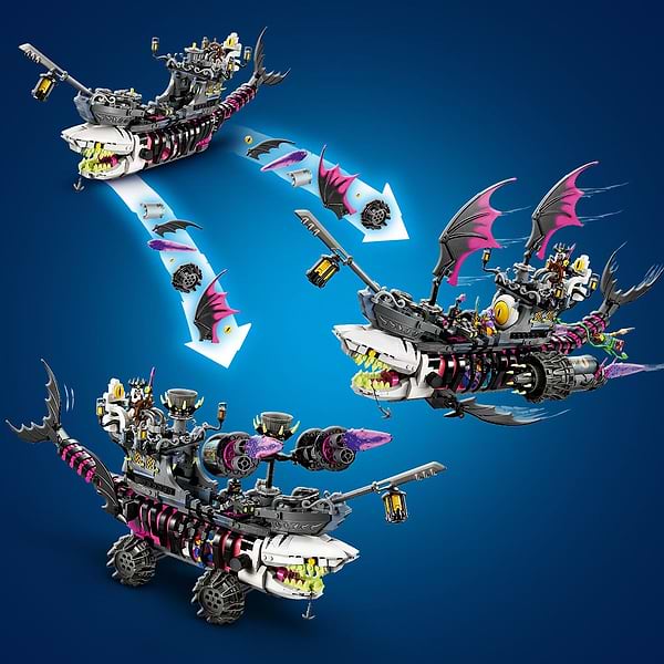 Фото - Конструктор LEGO DREAMZZZ Ужасающий корабль «Акула» (71469)