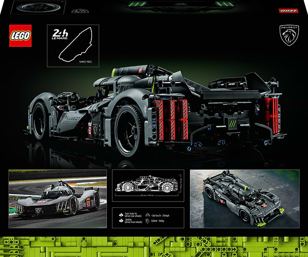Фото - Конструктор LEGO Technic PEUGEOT 9X8 24H Le Mans Hybrid Hypercar (42156)