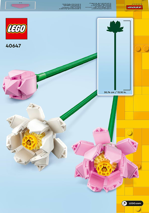 Фото -  LEGO Botanicals Квіти лотоса (40647)