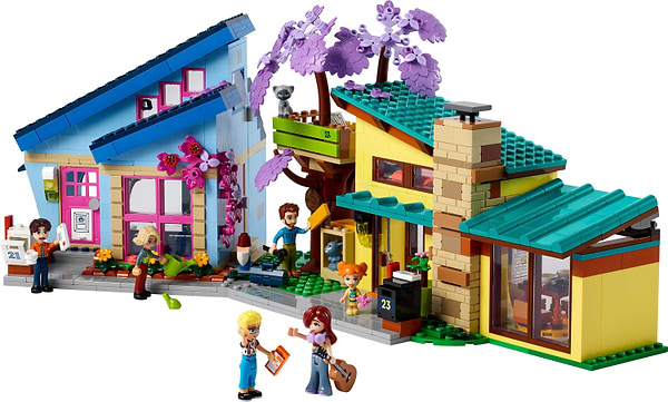 Фото - Конструктор LEGO Friends Родинні будинки Оллі й Пейслі (42620)