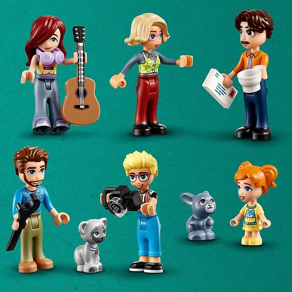 Фото - Конструктор LEGO Friends Родинні будинки Оллі й Пейслі (42620)