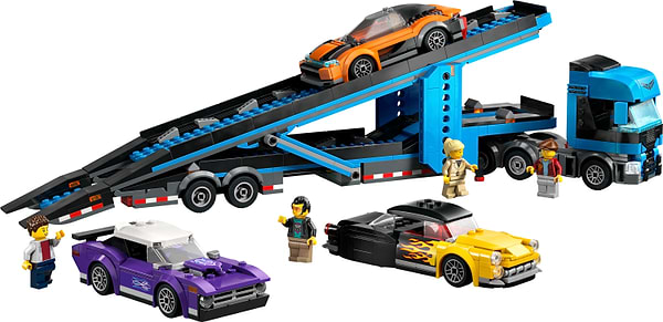 Фото - Конструктор LEGO City Грузовик-транспортер со спортивными авто (60408)