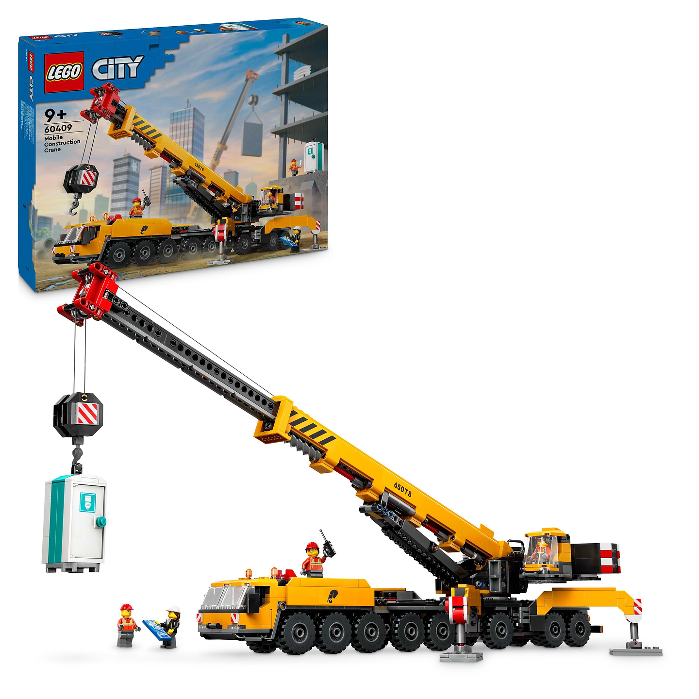 Конструктор LEGO City Желтый передвижной строительный кран (60409) - Фото 1