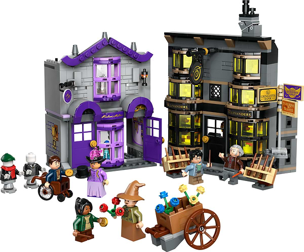 Фото - Конструктор LEGO Harry Potter™ Магазины Оливандера и мантий от Мадам Малкин (76439)