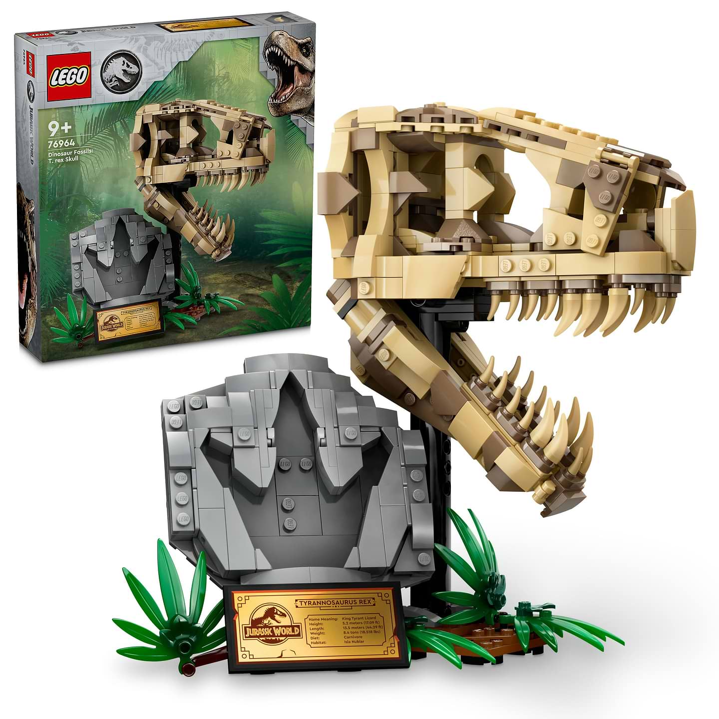 Конструктор LEGO Jurassic World Скамʼянілості динозаврів: череп тиранозавра (76964) - Фото 1