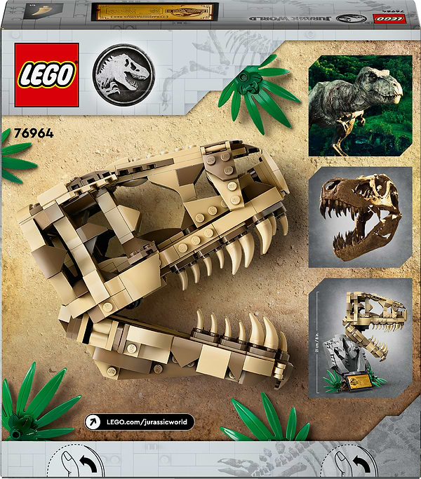 Фото - Конструктор LEGO Jurassic World Скамʼянілості динозаврів: череп тиранозавра (76964)