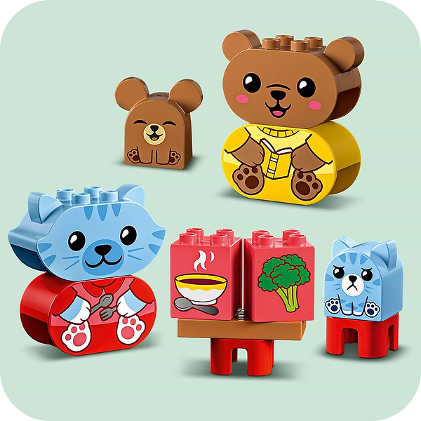 Фото - Конструктор LEGO DUPLO My First Повседневные процедуры: Время ужина и сна (10414)