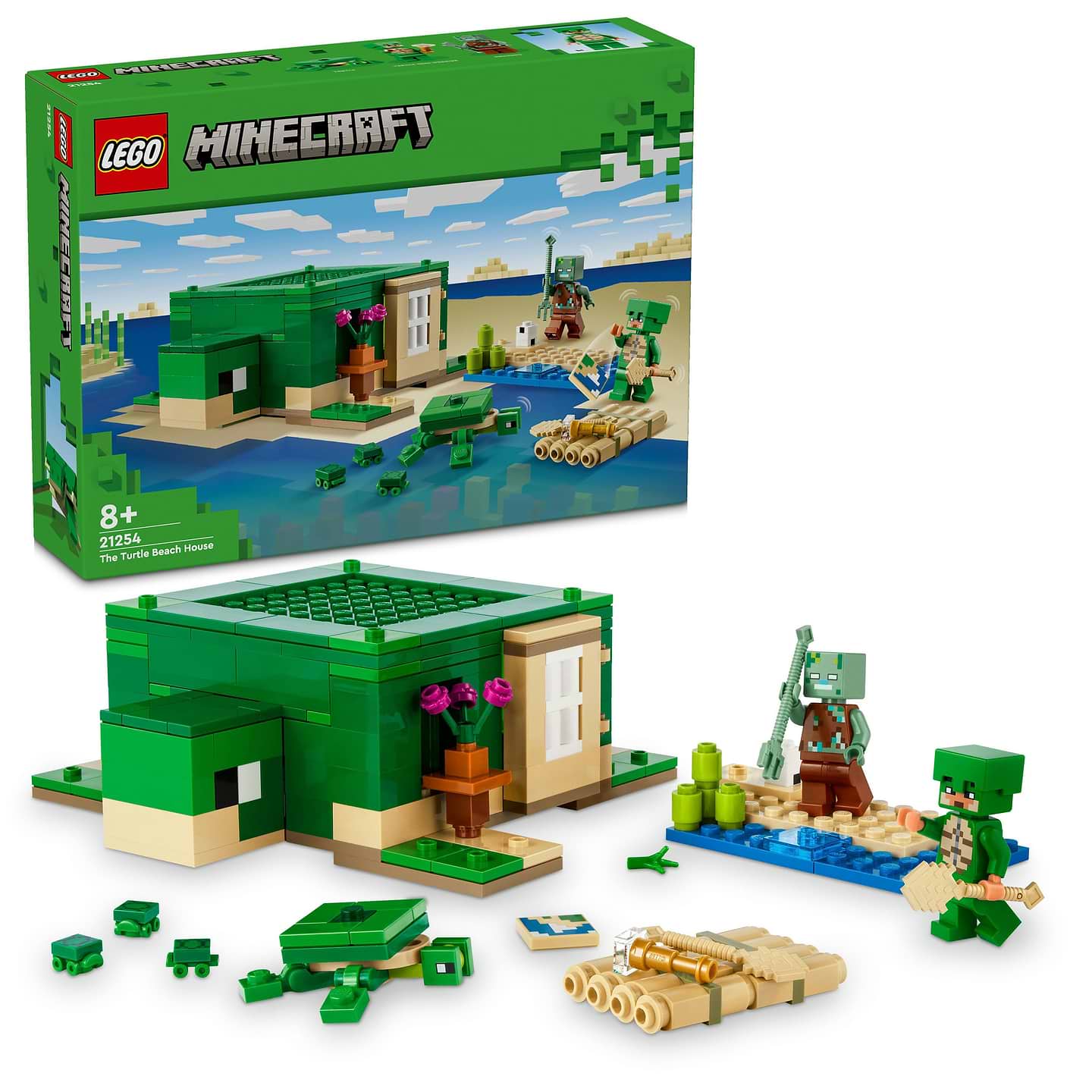Конструктор LEGO Minecraft Пляжный дом в форме черепахи (21254) - Фото 1