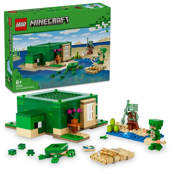 Фото - Конструктор LEGO Minecraft Пляжний будинок у формі черепахи (21254)