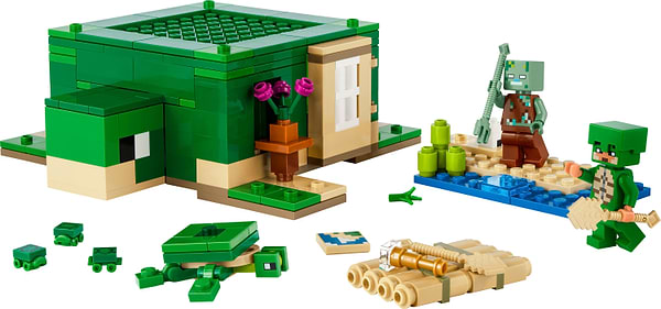 Фото - Конструктор LEGO Minecraft Пляжний будинок у формі черепахи (21254)