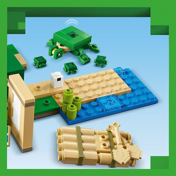 Фото - Конструктор LEGO Minecraft Пляжний будинок у формі черепахи (21254)